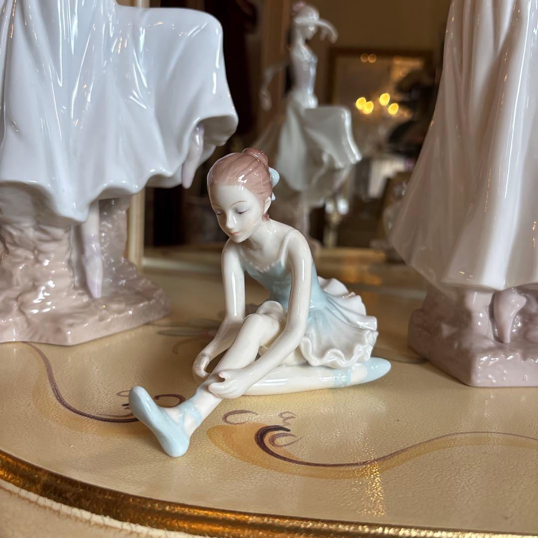 バレリーナ 陶器フィギュア 3体セット