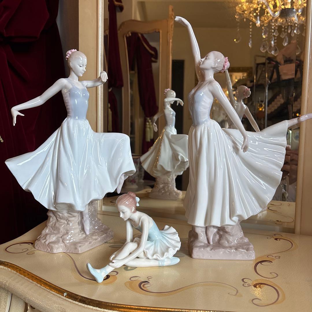 バレリーナ 陶器フィギュア 3体セット