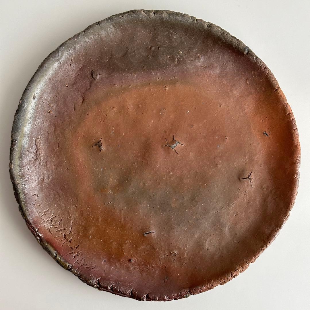 原田拾六 備前 皿 丸皿 共箱