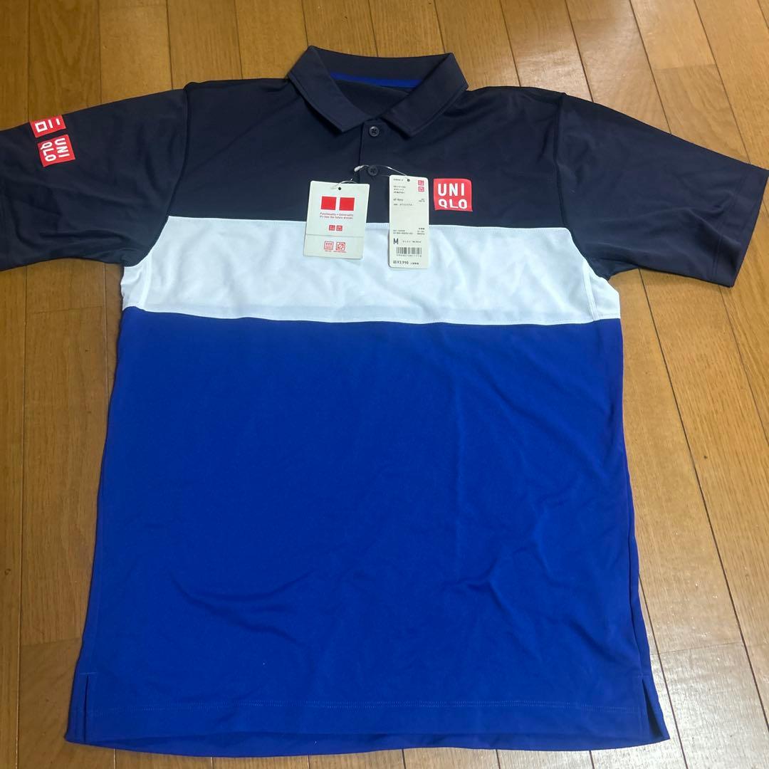 UNIQLO錦織モデル ポロシャツ 紺青白