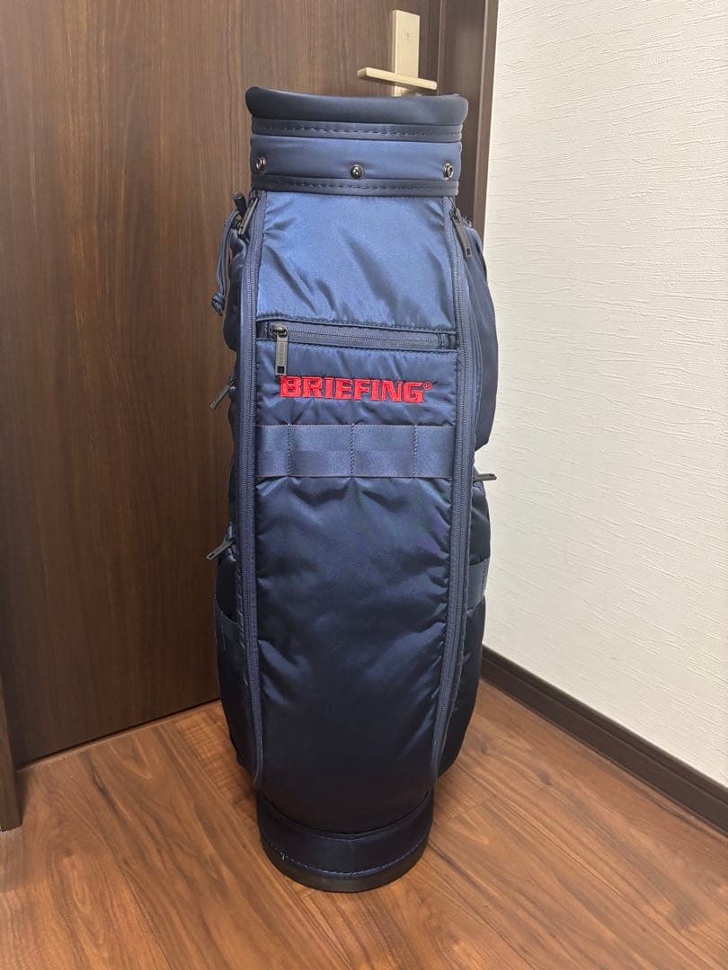 限定　ブリーフィング　キャディバッグ　ネイビー　ゴルフバッグ CR-6
