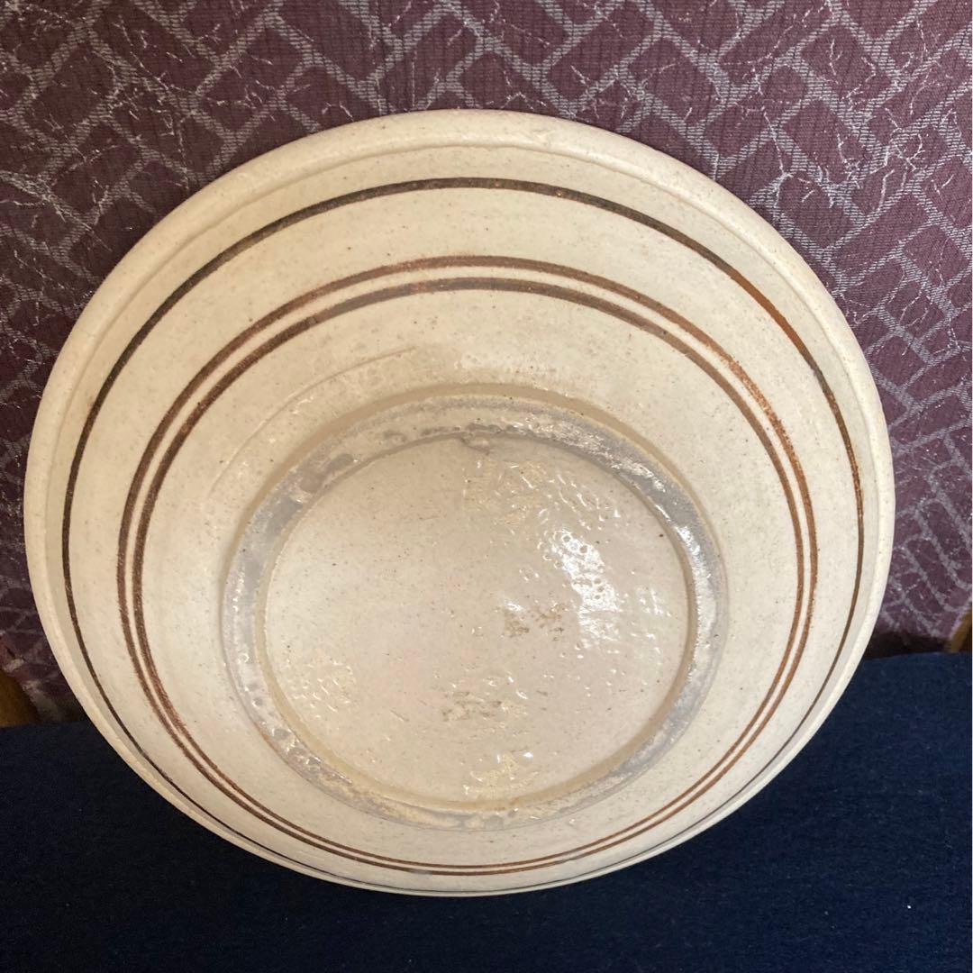 古絵瀬戸　宝寿御坊様紋平皿