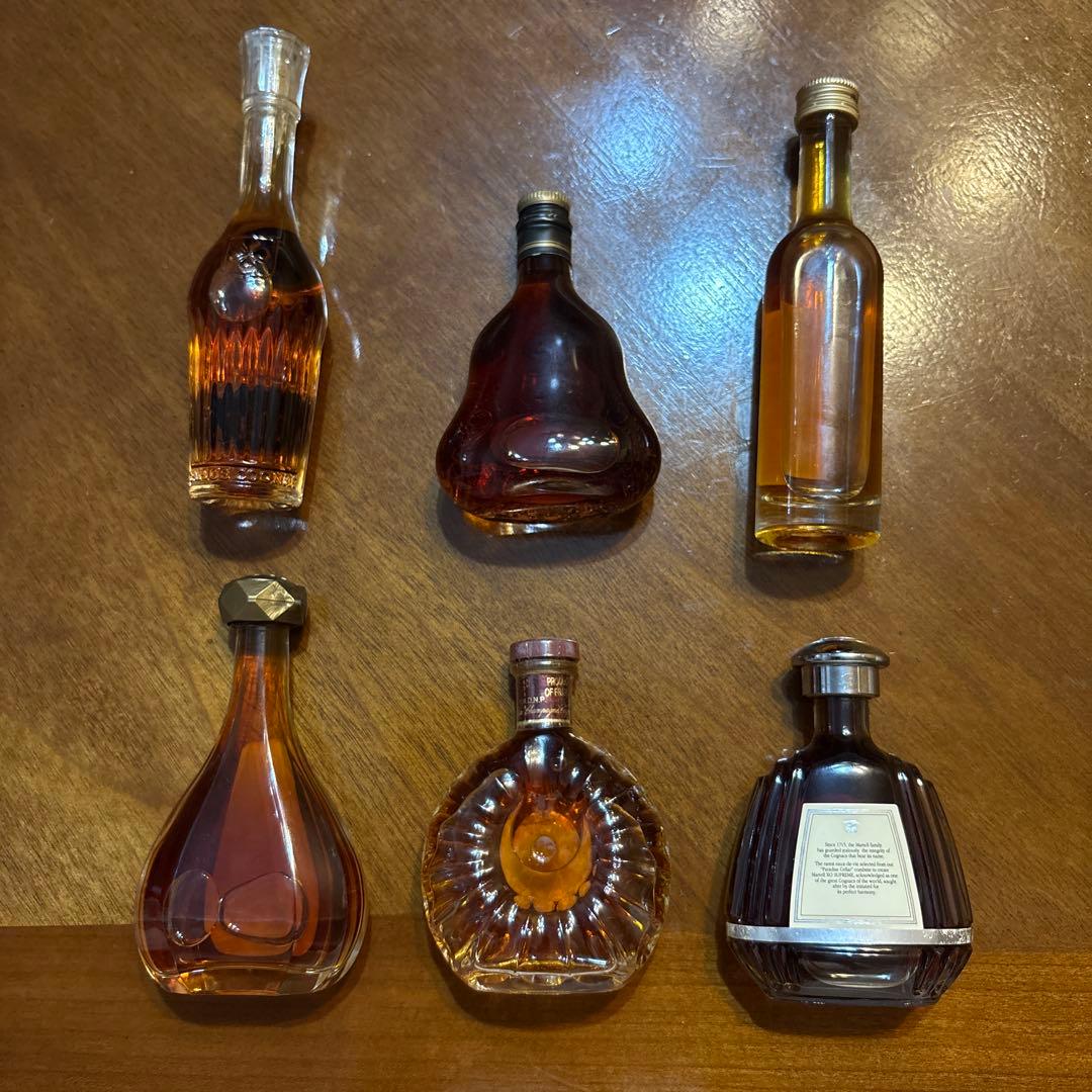 未開封 ミニボトル６本セット Hennessy XO CAMUS MARTELL