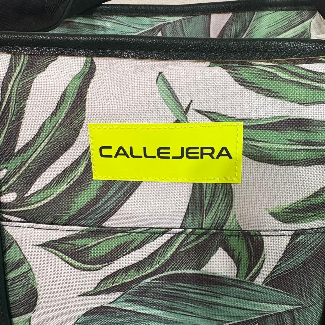 【CALLEJERA】新品　カジェヘラ　リーフ柄トートバッグ　ロッカーバッグ