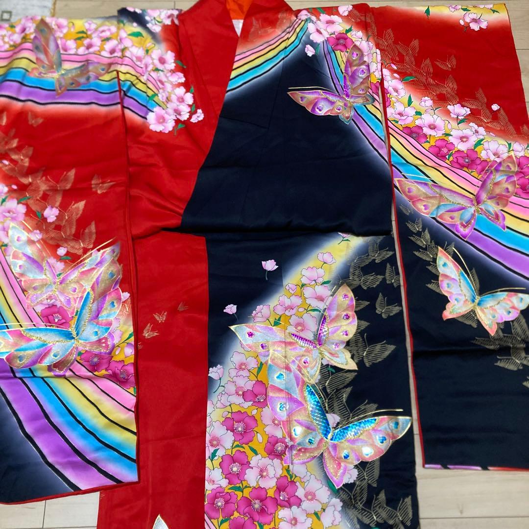 引き振袖　舞妓　踊り用　裾引　舞台