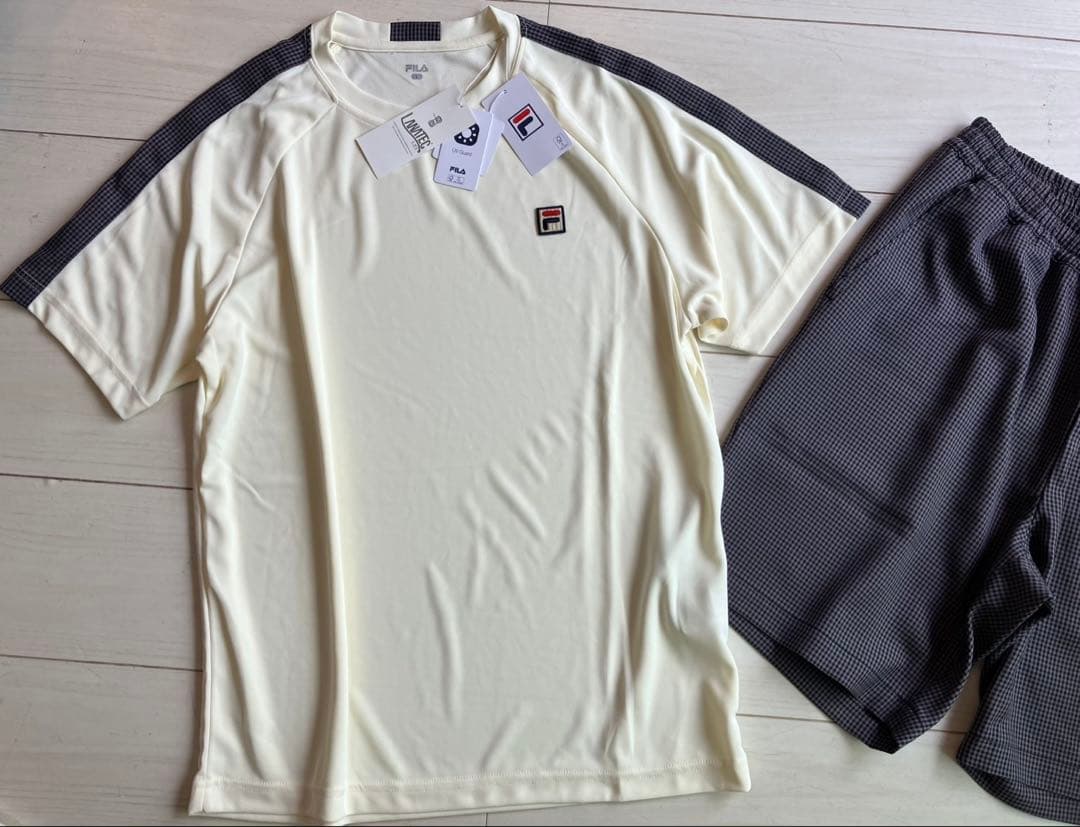 FILAフィラ メンズL 2024年秋冬モデルガンクラブチェック上下セットアップ