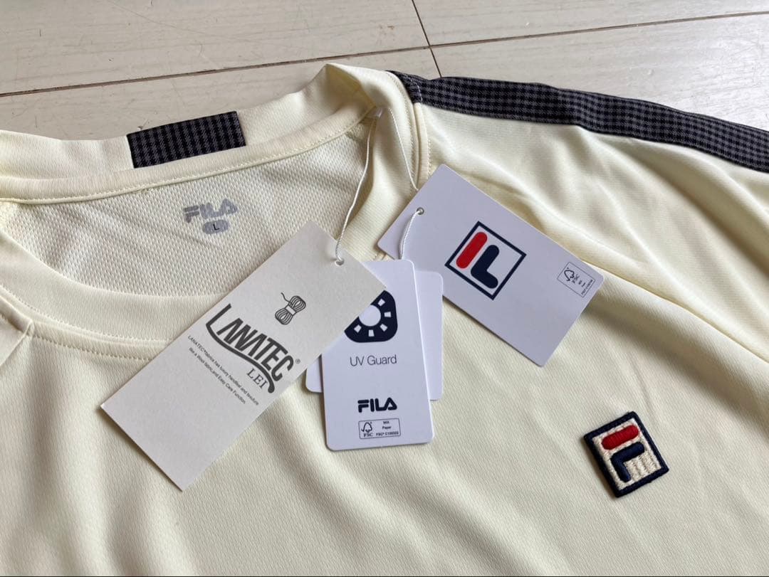FILAフィラ メンズL 2024年秋冬モデルガンクラブチェック上下セットアップ