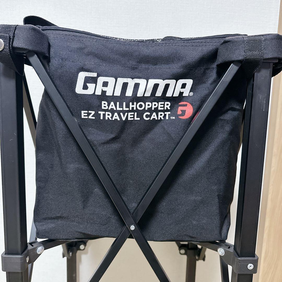 GAMMA ボールホッパー EZトラベルカート テニスボール キャスター カゴ