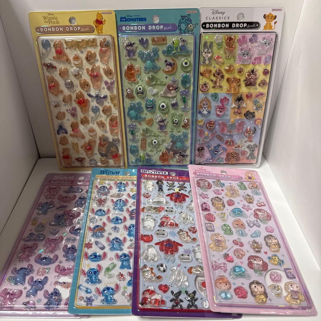 【正規品】ディズニークラシックス ボンボンドロップシール 7枚セット