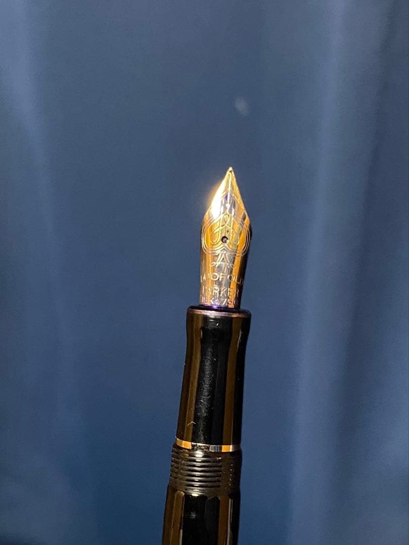 パーカー　デュオフォールド　万年筆　インターナショナル　ブラックCT 細字