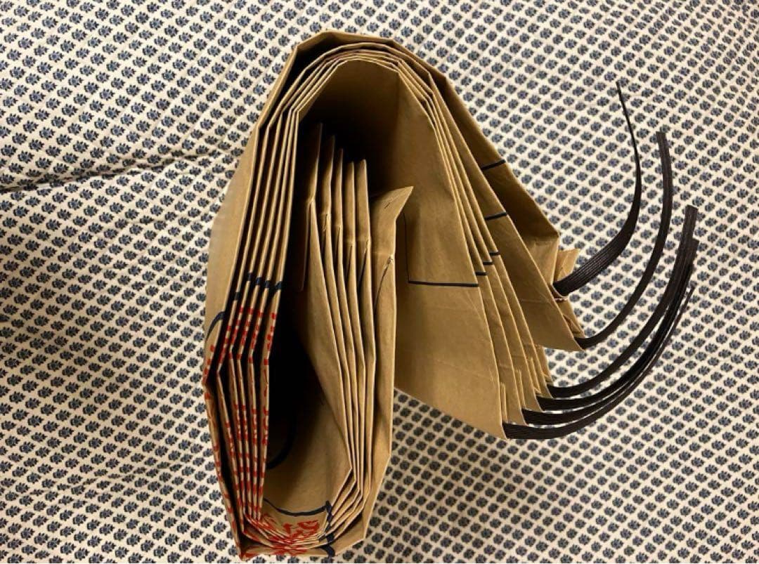 新品未使用　柿渋米袋　備蓄用30kg 5枚