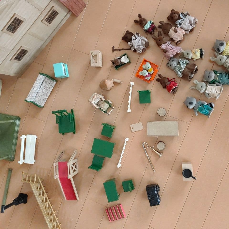 レア　昭和　初期　シルバニアファミリー　シルバニア　ドールハウス　人形　知育玩具