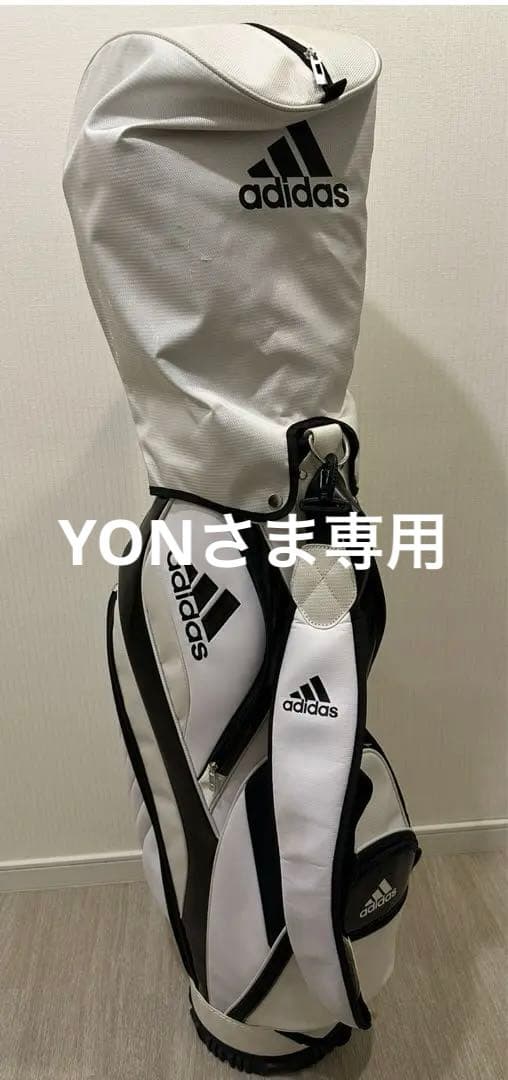 アディダス ゴルフ キャディバッグ ホワイト×ブラック メンズ用