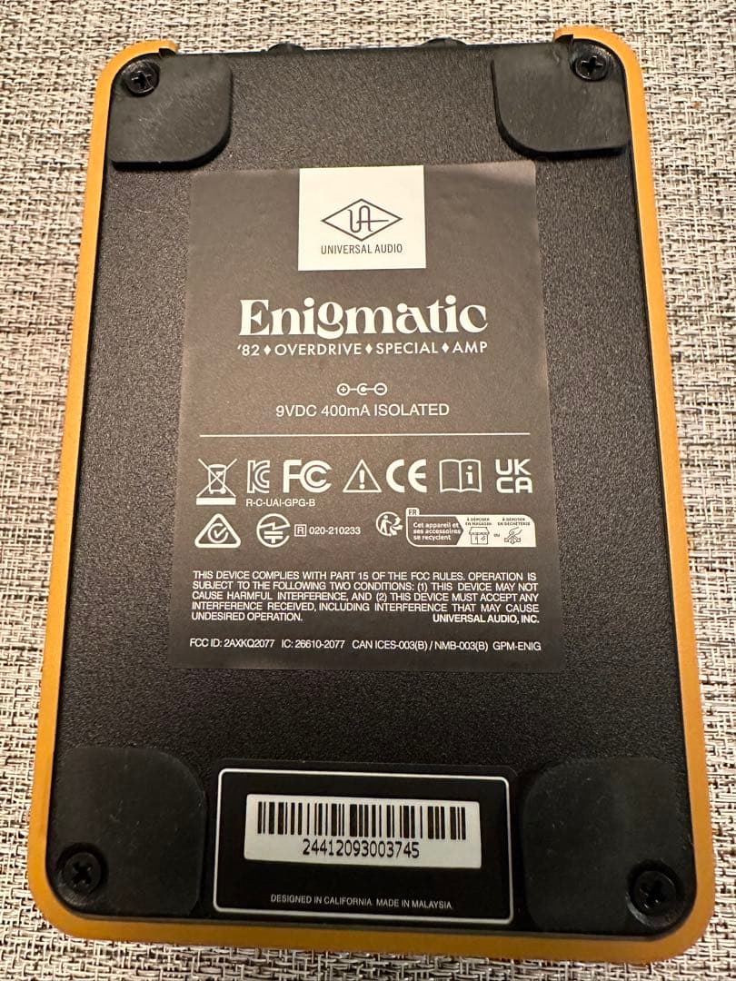 uafx Enigmatic オーバードライブエフェクター