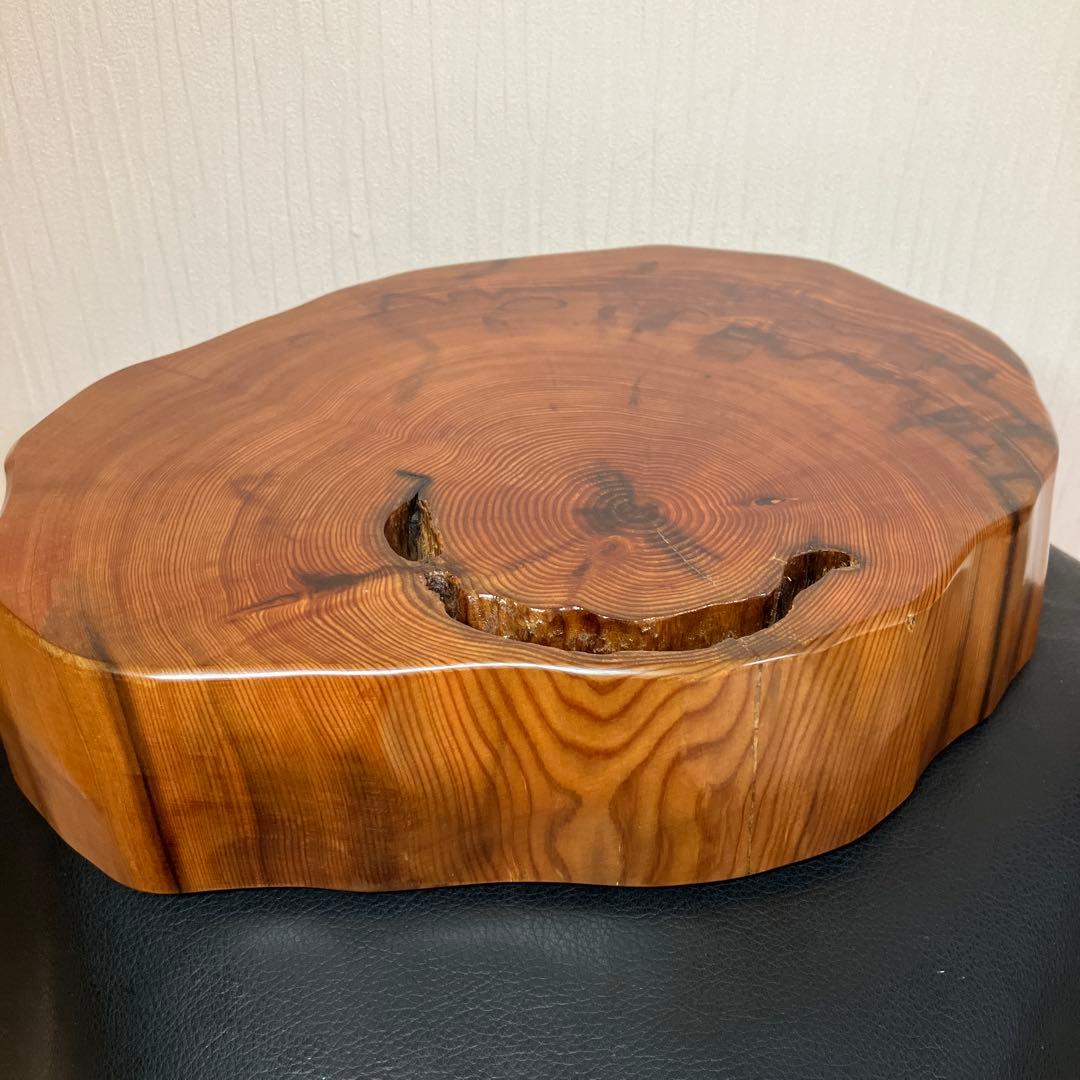 【最終値引】希少　屋久杉飾り台　一枚板　屋久杉　屋久杉工芸品　世界遺産　花台