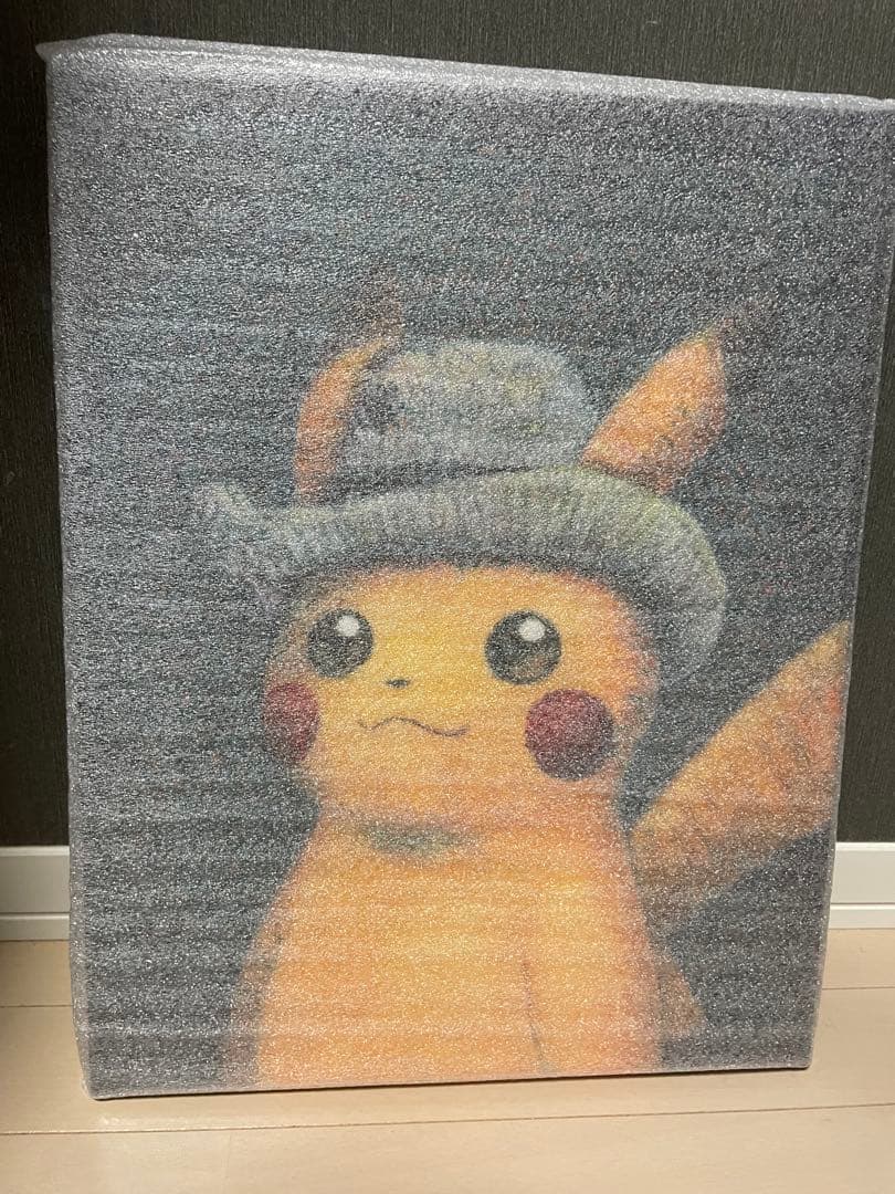 ポケモン保証書有ゴッホピカチュウ イーブイキャンバスアート　バラ売り可