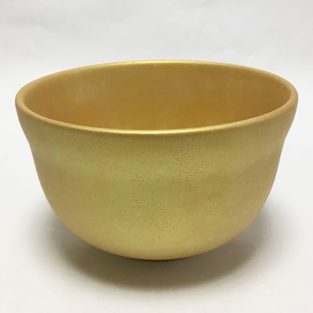 抹茶碗 金かすみ 松 宮地英香作（化粧箱付き）新品