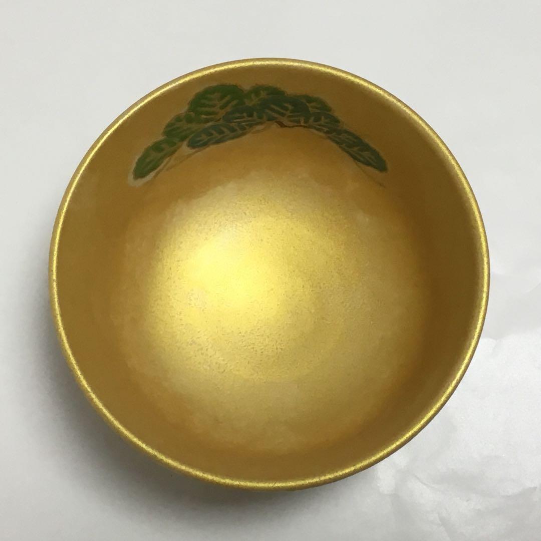 抹茶碗 金かすみ 松 宮地英香作（化粧箱付き）新品