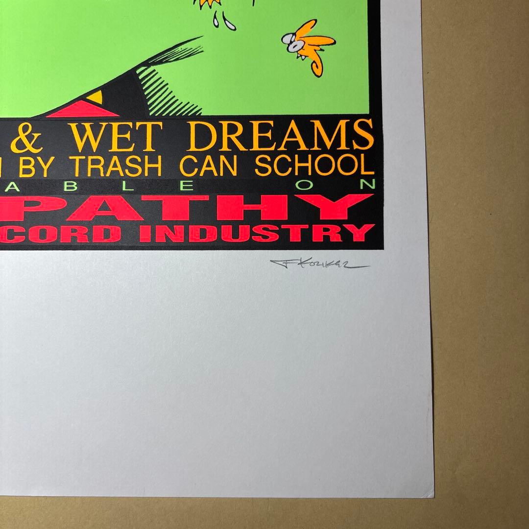 KOZIK TRASH CAN SCHOOL シルクスクリーンポスター