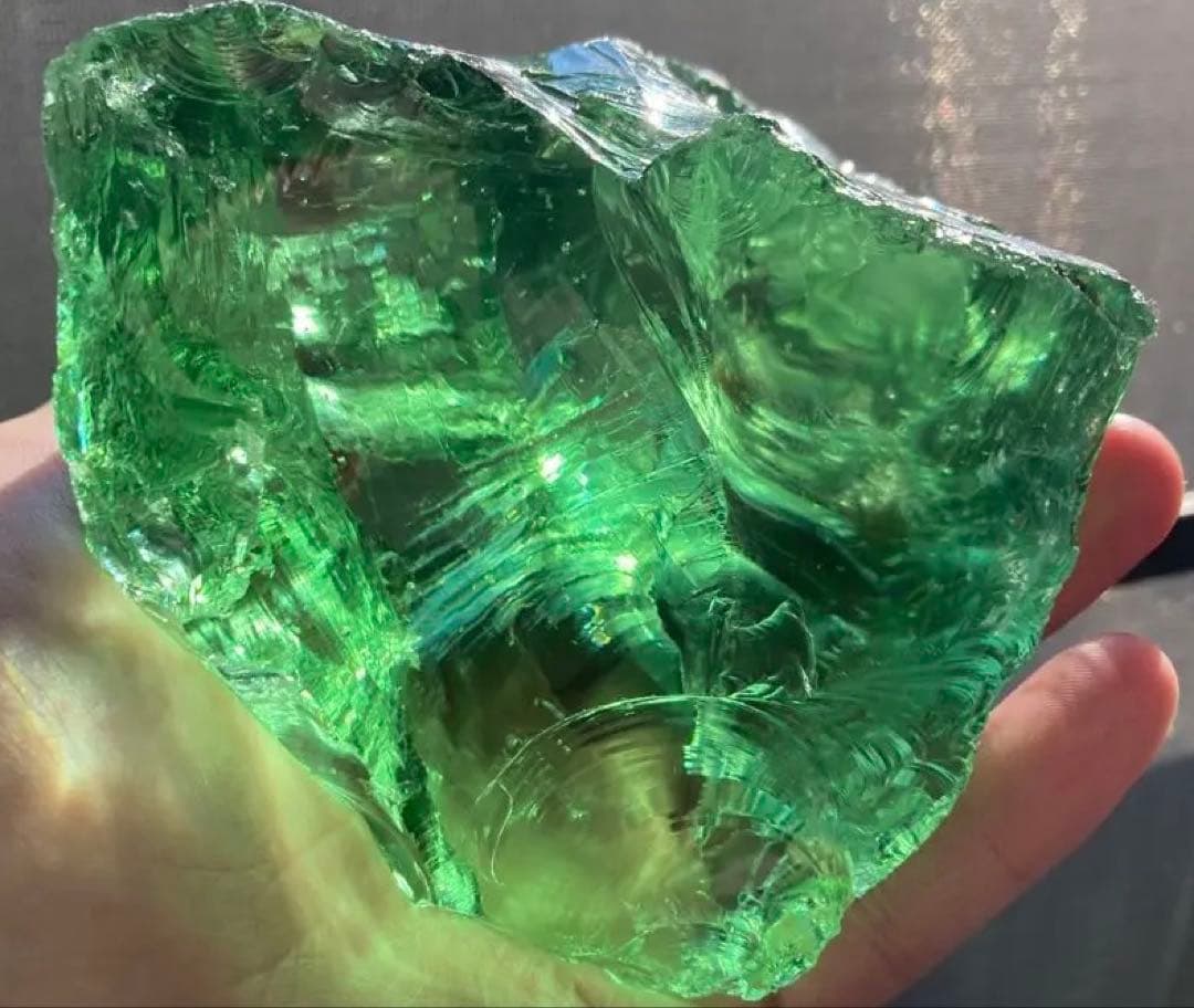 アンダラクリスタル（グリーン）シエラネバダ産 原石／約999g 特大サイズ