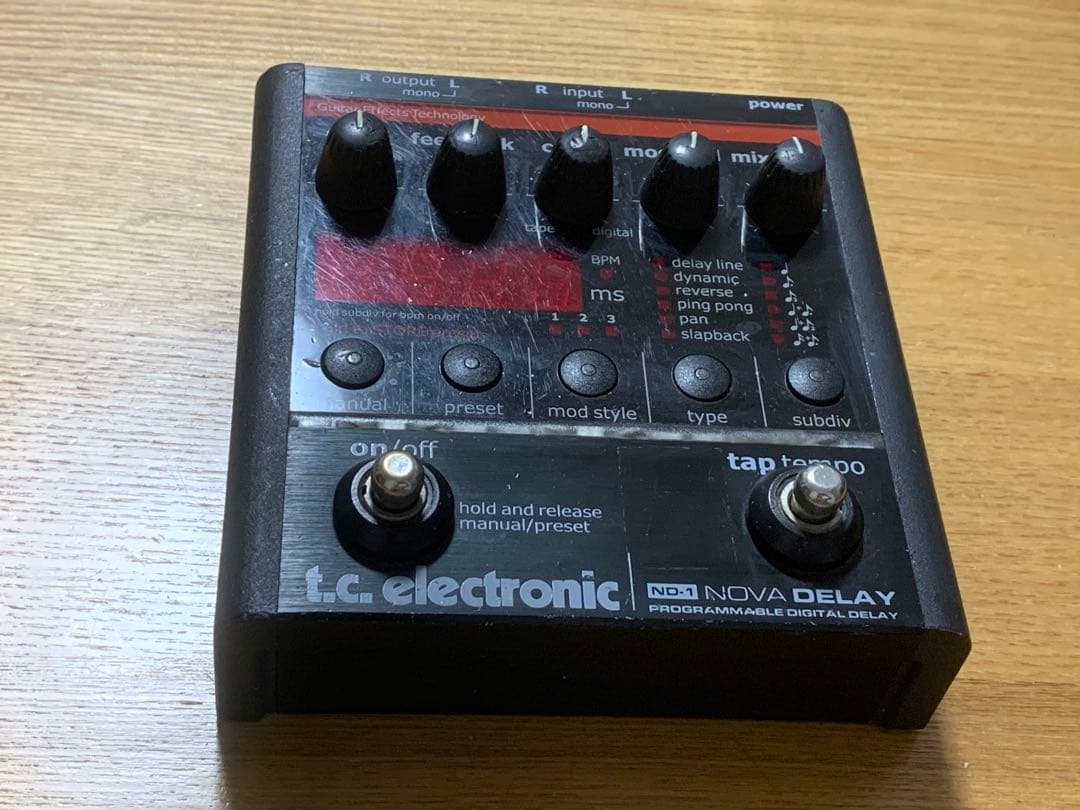 ギター tc electronic ND-1 NOVA DELAY
