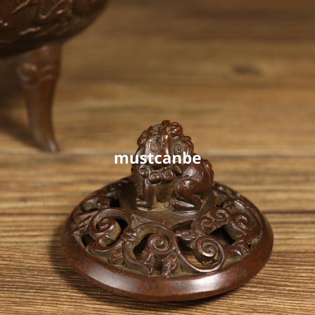 香炉 松鶴延年香炉 金属工芸品 厚重 美品 置物