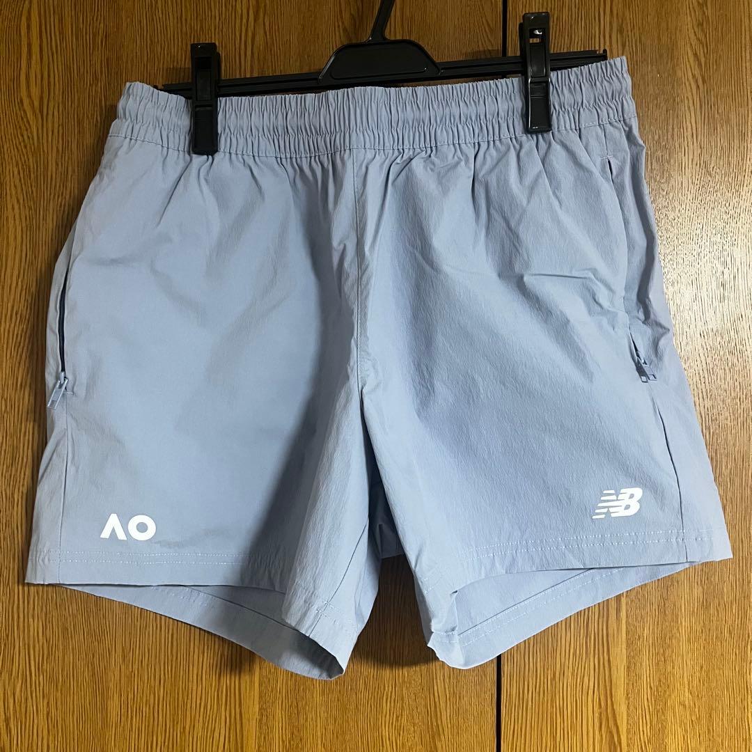 NB AO 全豪オープン テニス ショーパン ショートパンツ ブルー
