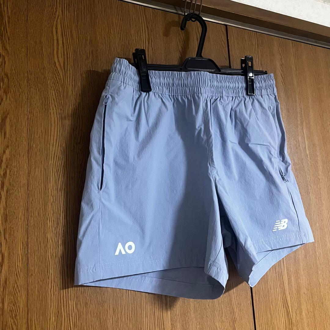 NB AO 全豪オープン テニス ショーパン ショートパンツ ブルー