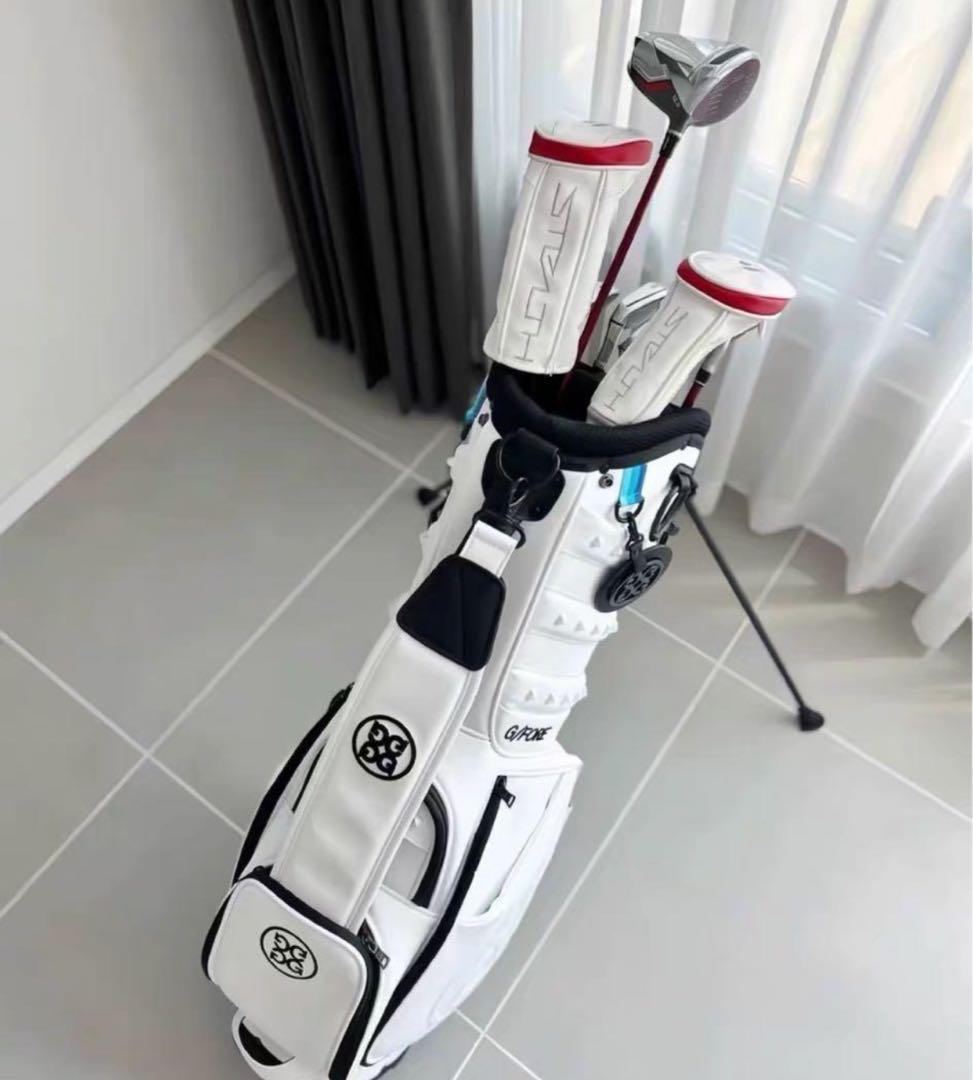 【即発送】 G/FORE ジーフォア ゴルフ キャディバッグ スタンド型ホワイト
