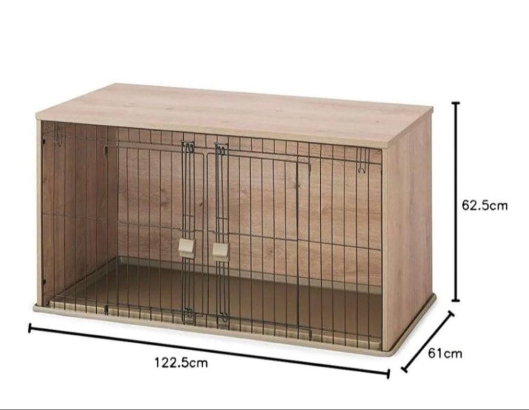 【引き取りOK 】アイリスオーヤマ　犬用ケージ ナチュラルウッド 122.5cm