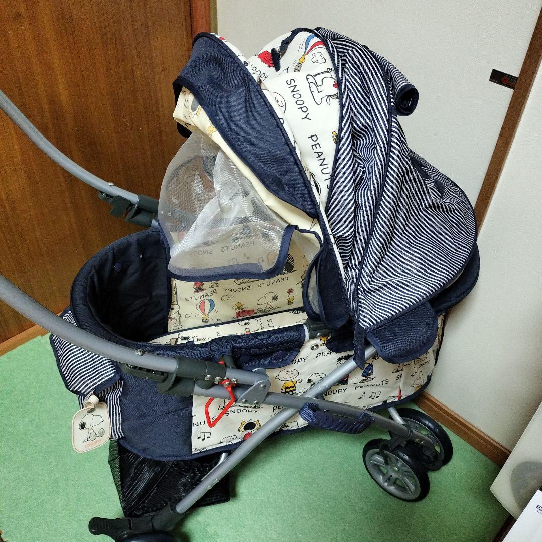 ペットパラダイス　PEANUTS スヌーピー柄　ペットカート