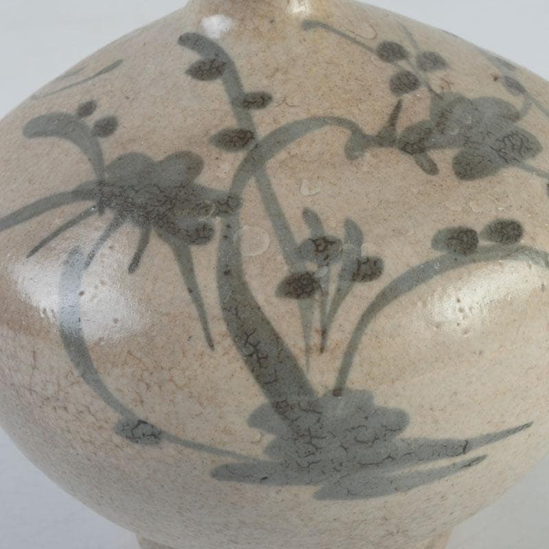 伊万里焼　古伊万里　染付　花草文　油壷　小壷　V　9775