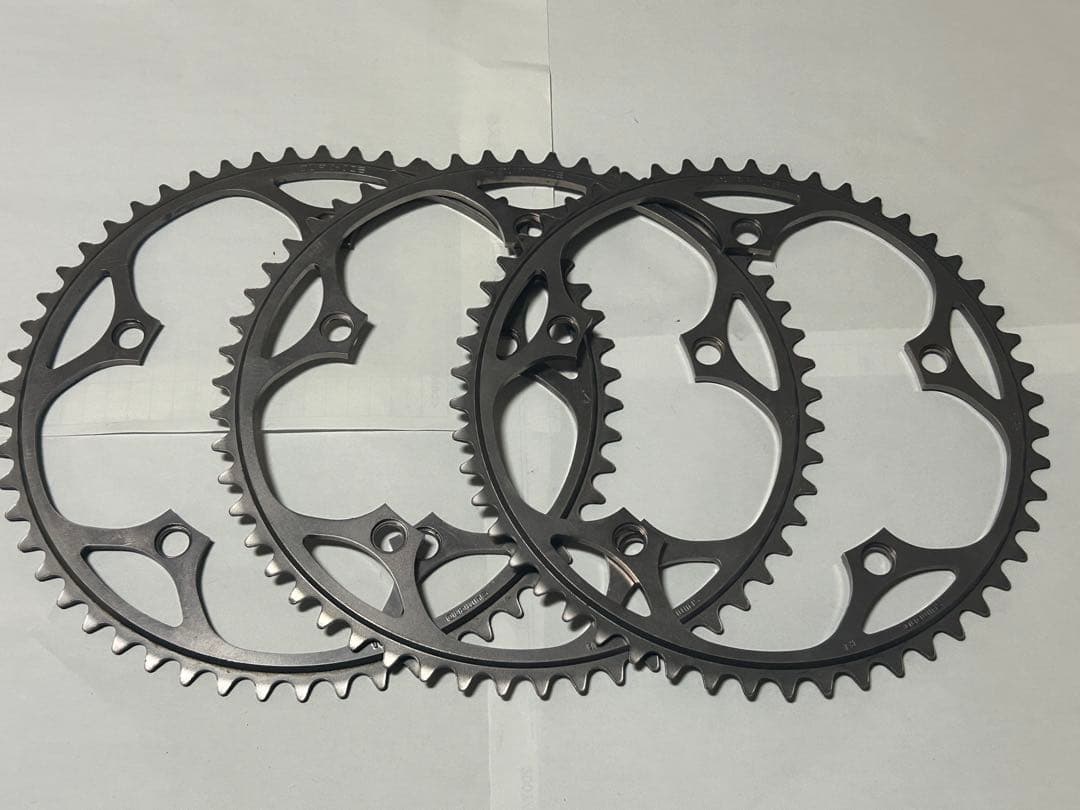 【ピスト】デュラエース 薄歯52.53.54T IZUMI Vチェン付き