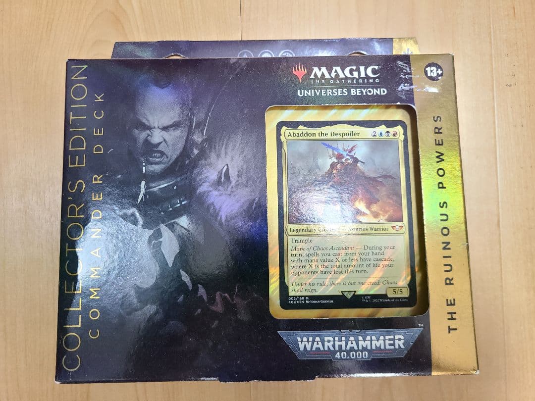 MTG 統率者デッキ ウォーハンマー40,000 禍つ神々の力 40k