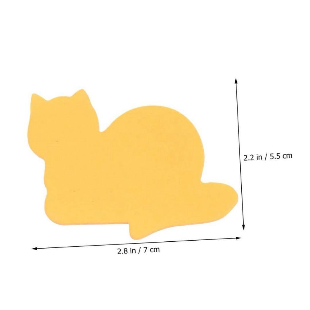 ⭐️猫の付箋 やることリストパッド メモステッカー ノートパソコン　25枚　8色