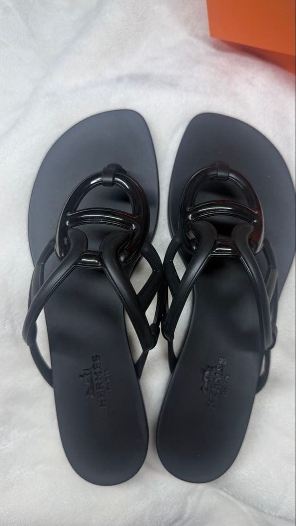 エルメス サンダル size35 オレンジボックス付き