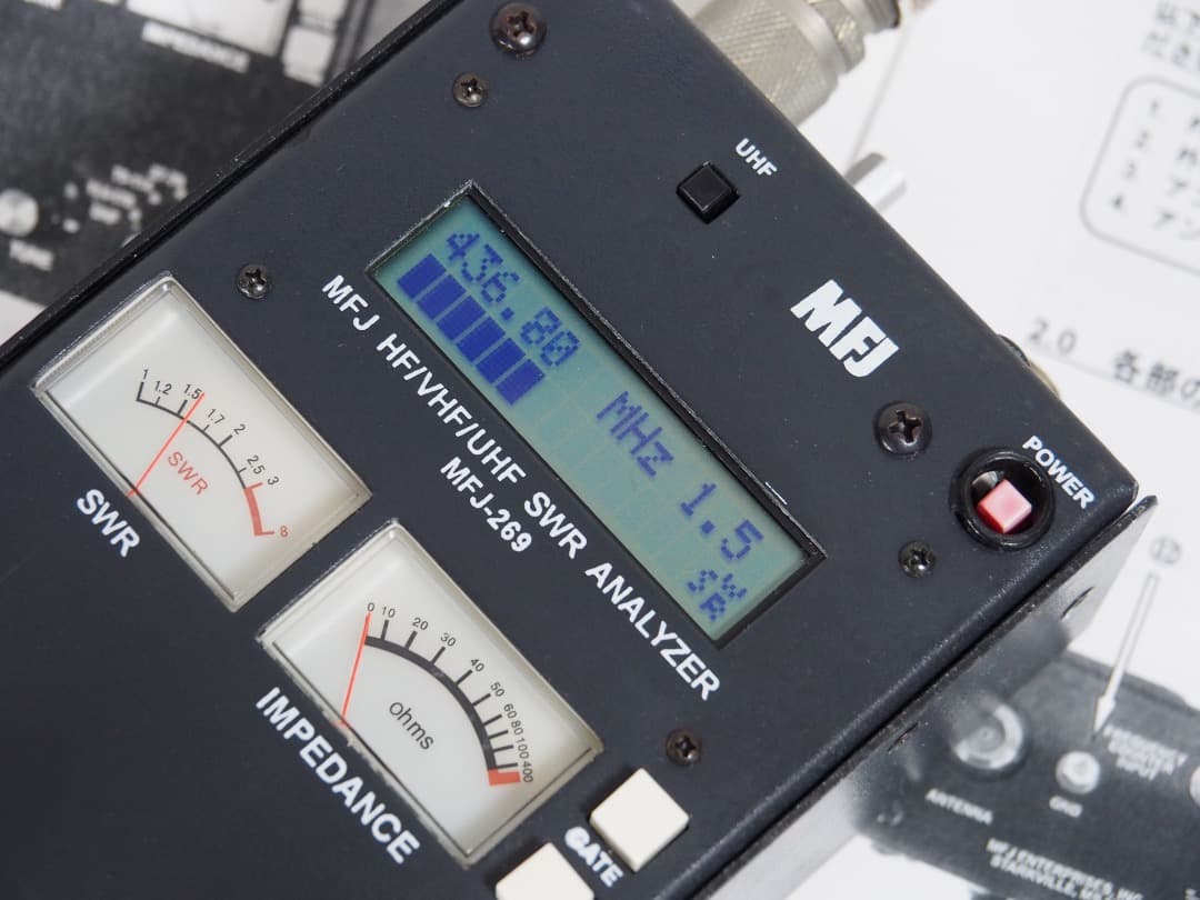 ◼︎動作確認 MFJ-269 1.8 ～ 470MHz アンテナ アナライザ