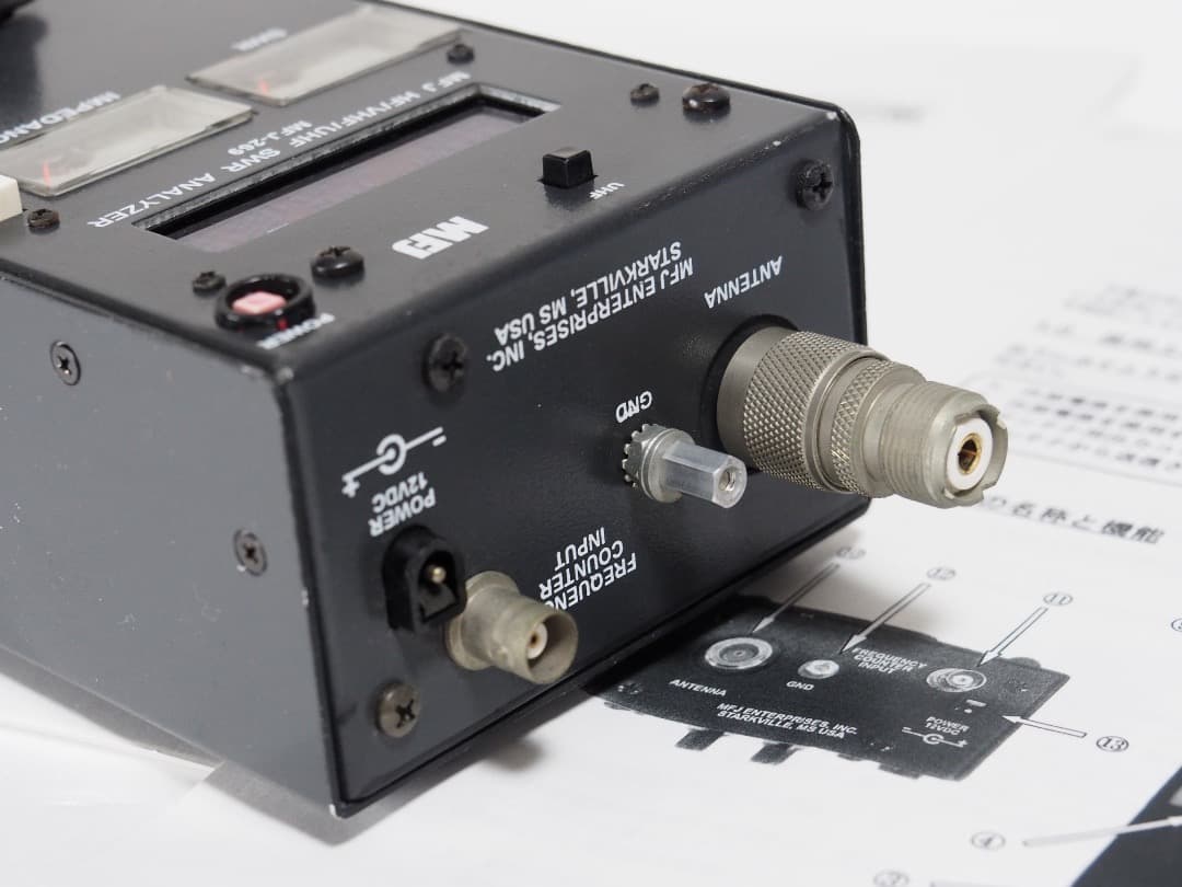 ◼︎動作確認 MFJ-269 1.8 ～ 470MHz アンテナ アナライザ