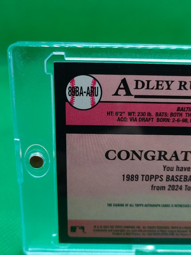 【美品】Adley Rutschman_オンカード直筆サイン_