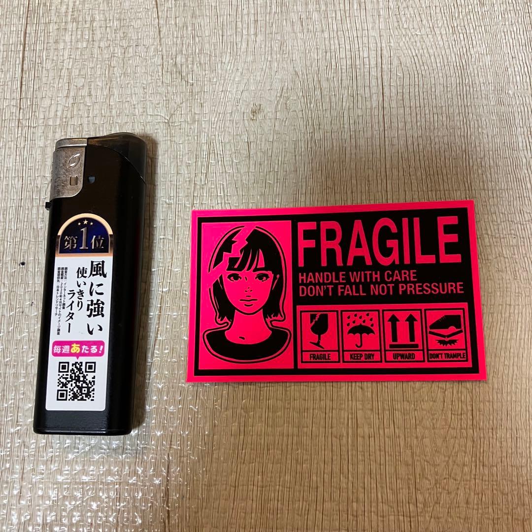 KYNE FRAGILE ステッカー ON AIR ピンク ホワイト オレンジ