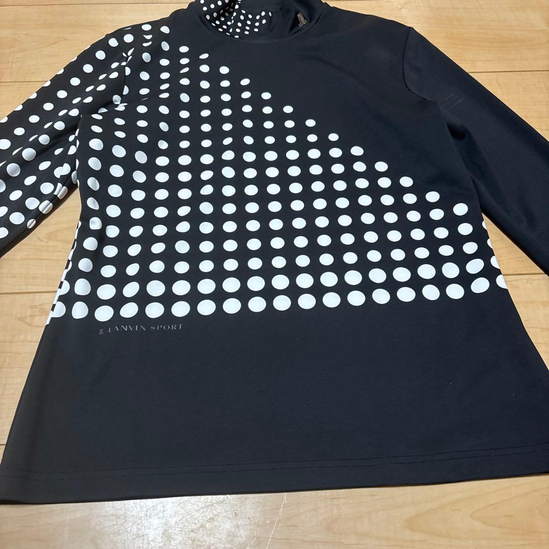 LANVIN SPORT ドット柄 モックネック 長袖 レディース
