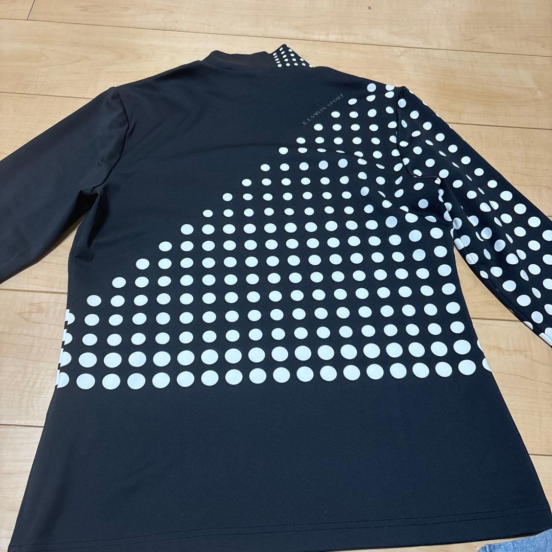 LANVIN SPORT ドット柄 モックネック 長袖 レディース
