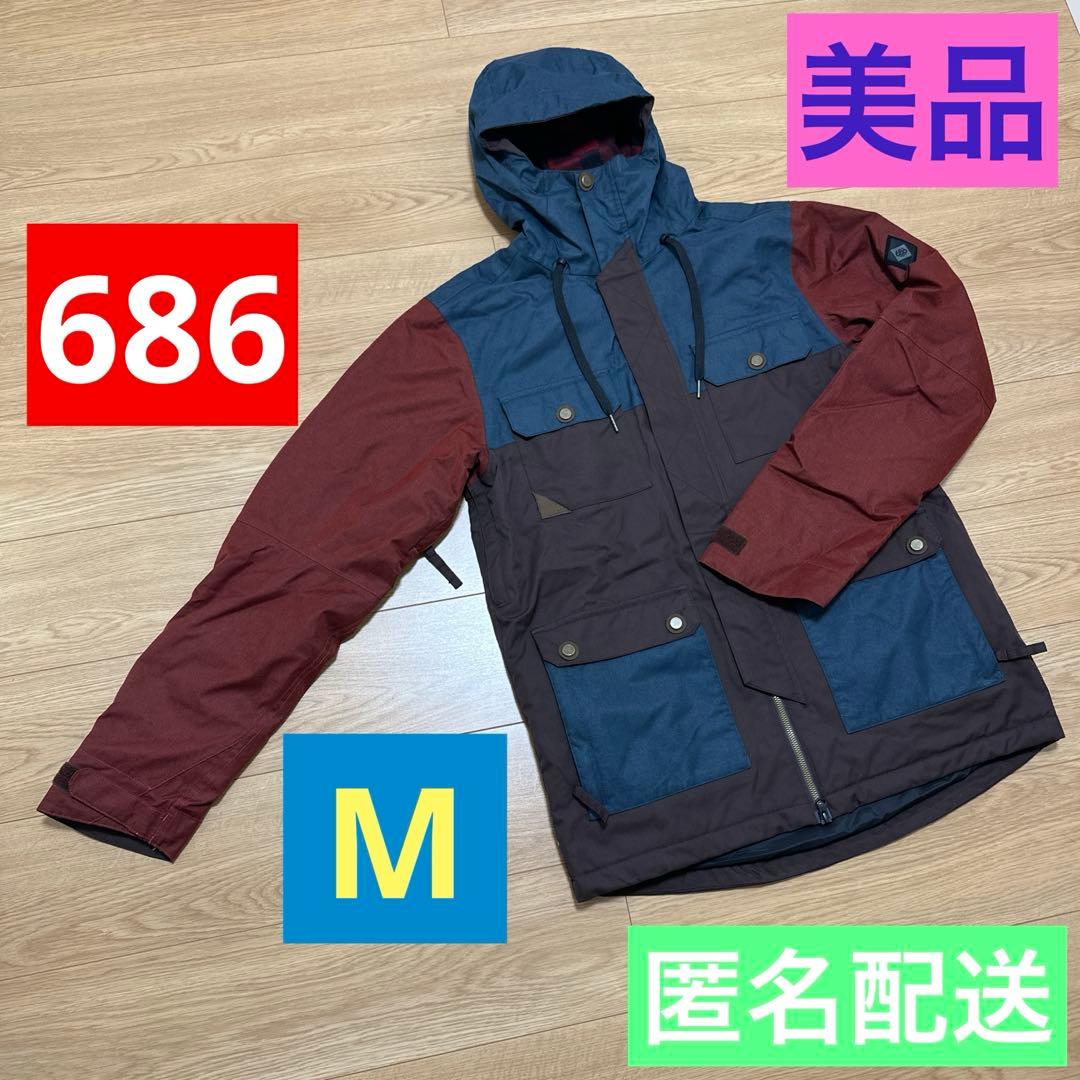 美品☆ 686 メンズ スノーボード ジャケット M