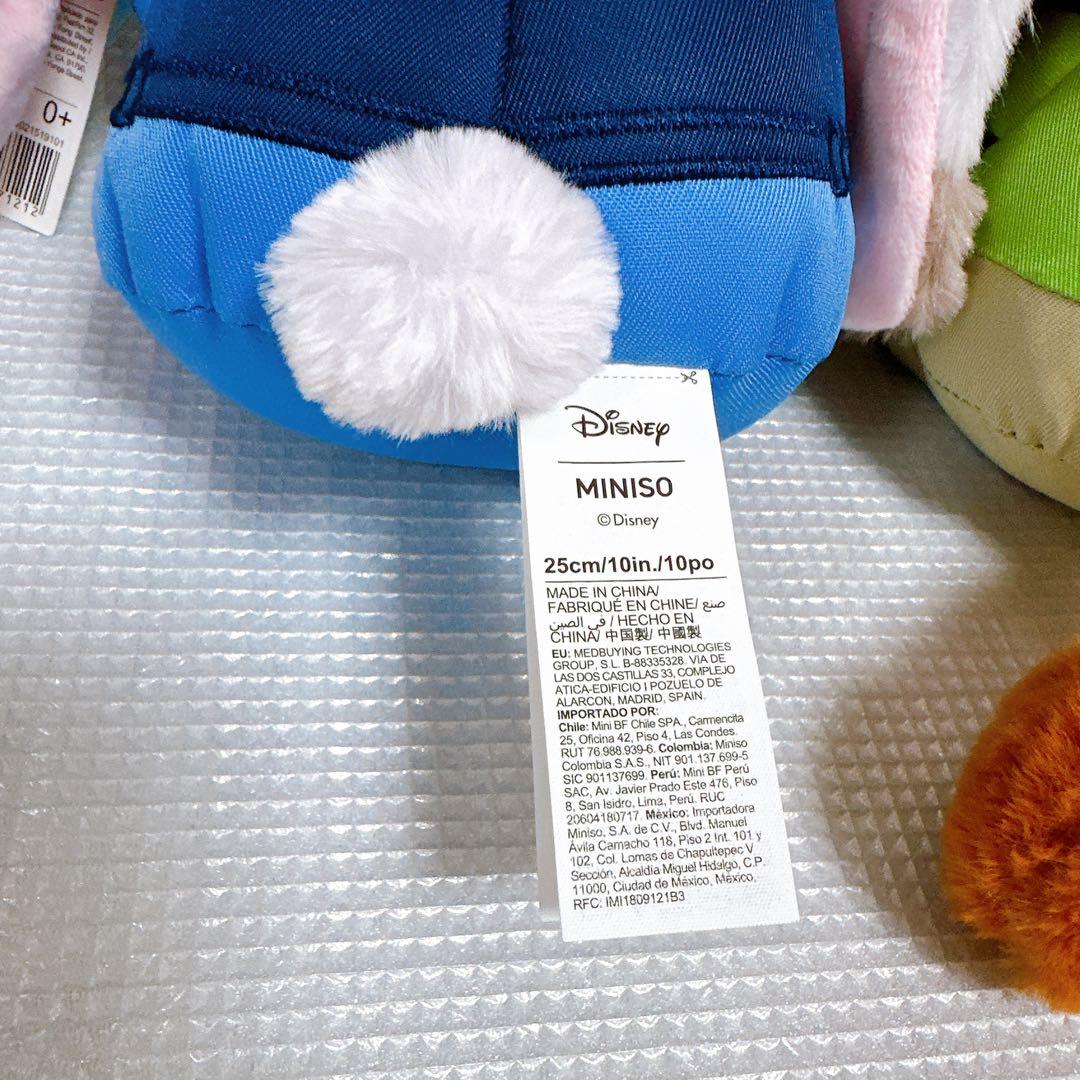 28cm miniso ズートピア　ニック　ジュディ　ぬいぐるみ　ミニソ　韓国