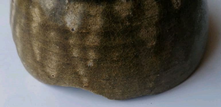 古唐津　小山路青手茶碗(発掘手)①