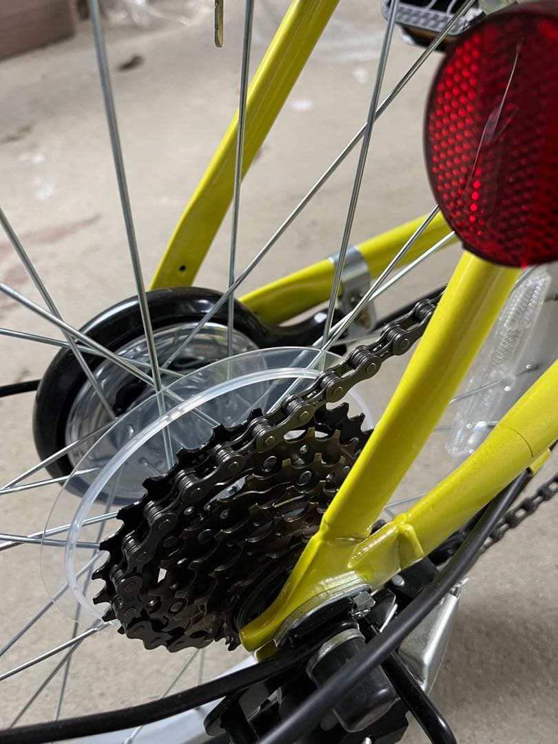 新品未使用　折りたたみ自転車(黄色)