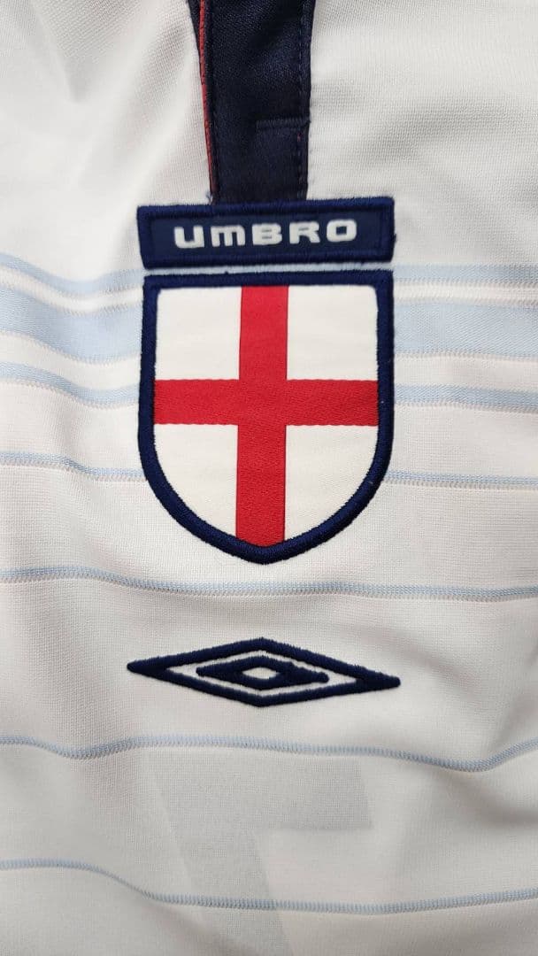 04-05 イングランド代表　ベッカム　UMBROオフィシャル　長袖ユニフォーム