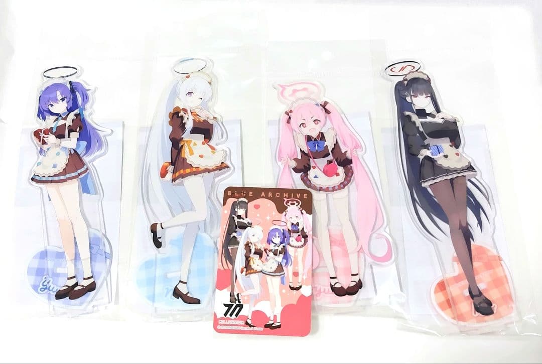 ブルーアーカイブ アトレ秋葉原 アクリルスタンド セミナー４人セット+特典カード