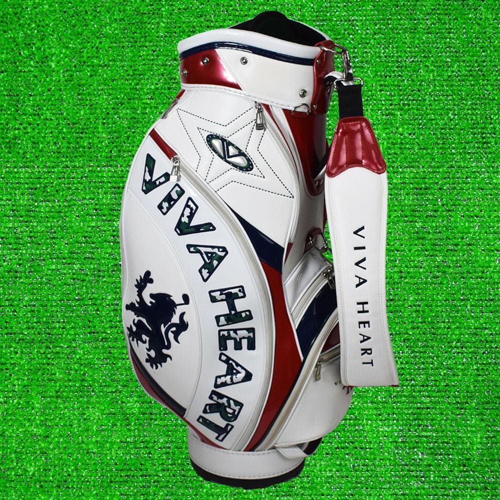 ＶＩＶＡ ＨＥＡＲＴ ゴルフ キャディバッグ９型【ホワイト】美品！