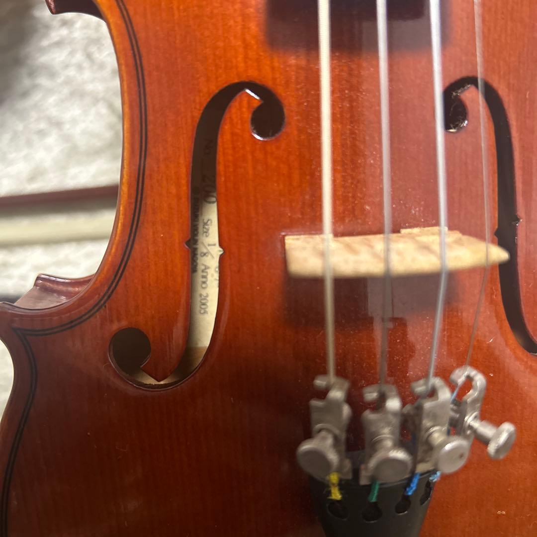 suzuki 1/8バイオリン 本体 ケース付き